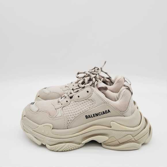 BALENCIAGA Triple S Sneaker 'Light Beige Faded' 37 - Picture 9 of 16